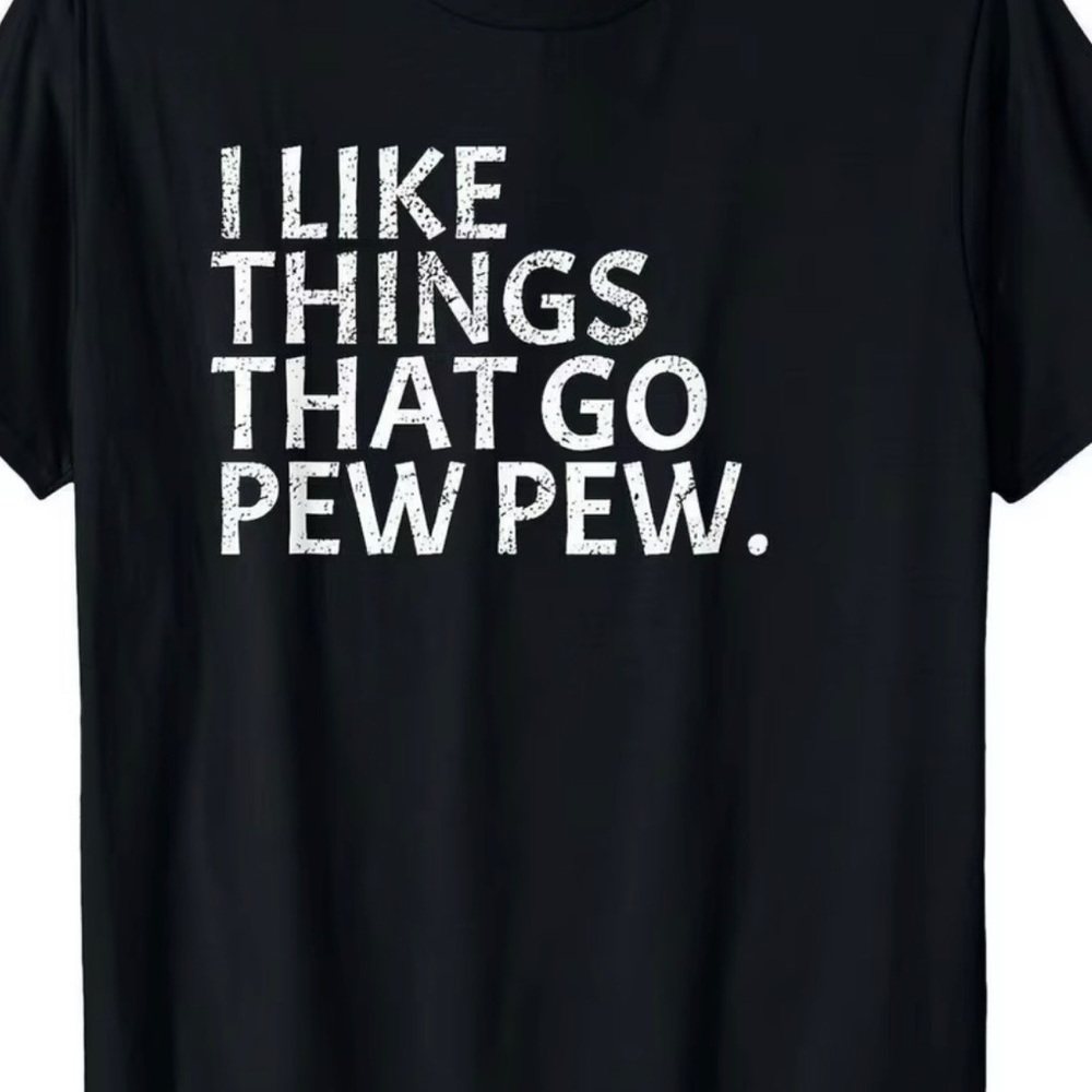 Pew Pew Black Graphic Tee - Picture 3 of 5